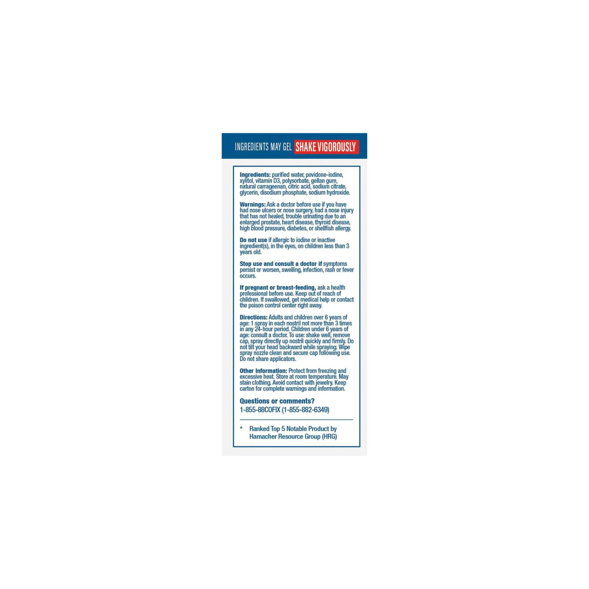 Povidone-Iodine Nasal Cleanse Spray